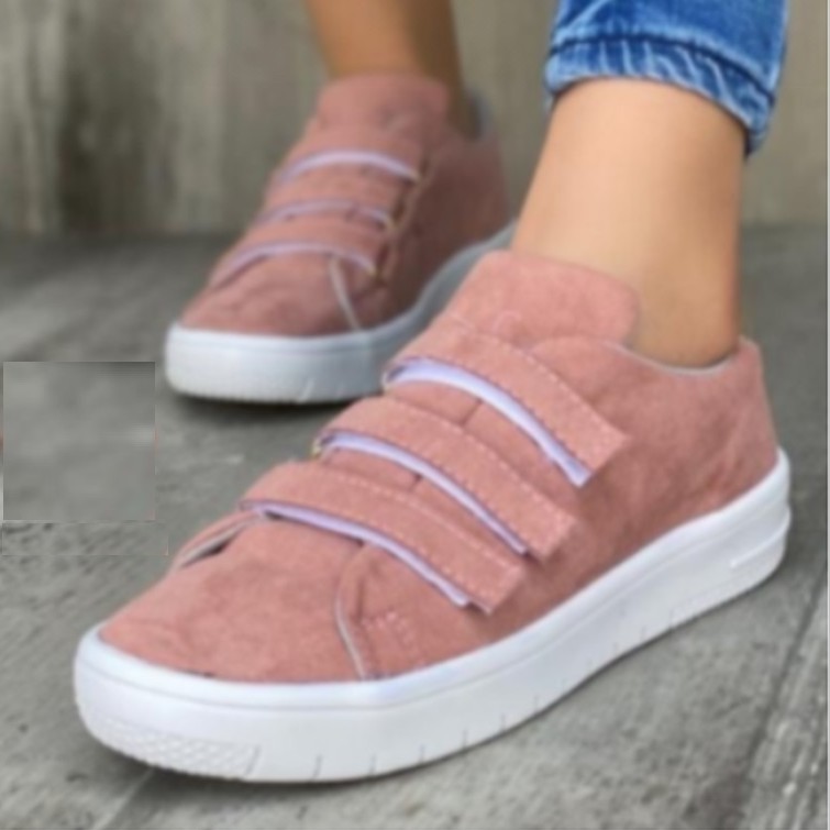 Pink Suede Sneakers For Women